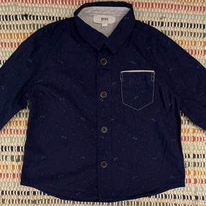 Boss Hugo Boss Baby Boy LongSleeve Buttondown Polo - Size 12m